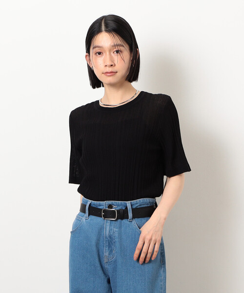 COMME CA ISM（コムサイズム） ニット セーター ランダムシアーニット