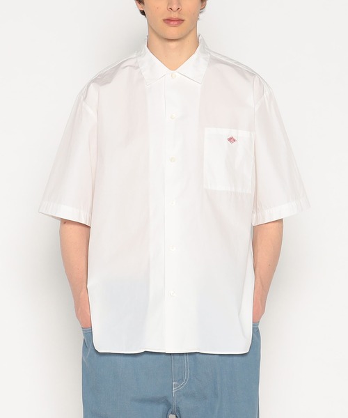 Danton 「DANTON」 半袖シャツ 38 ネイビー メンズ : ZOZOTOWN