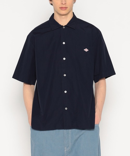 ✩DANTON✩ ダントン 38サイズ 半袖 ネイビー Danton 「DANTON」 半袖シャツ 38 ネイビー メンズ : ZOZOTOWN