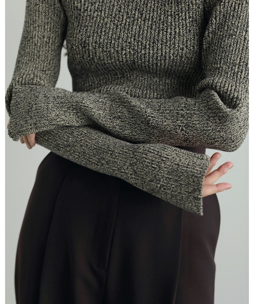 anuke（アンヌーク） ニット セーター Slit Turtle Knit レディース