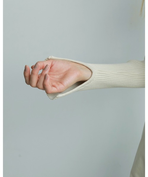 anuke（アンヌーク） ニット セーター Slit Turtle Knit レディース