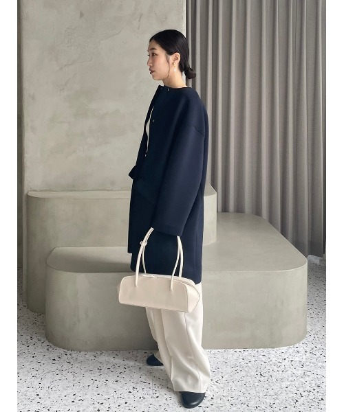 Mila Owen（ミラオーウェン） ノーカラーコート 1 アイボリー