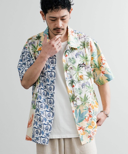 KRIFF MAYER シャツ クリフメイヤー オーバーサイズツギハギ