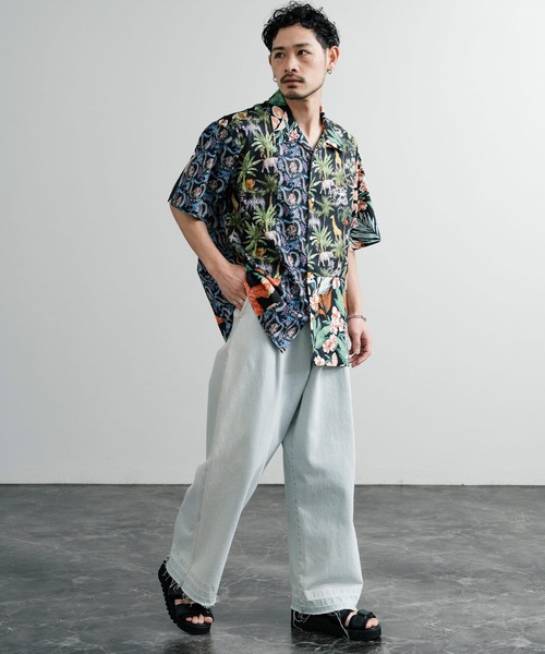 KRIFF MAYER シャツ クリフメイヤー オーバーサイズツギハギ