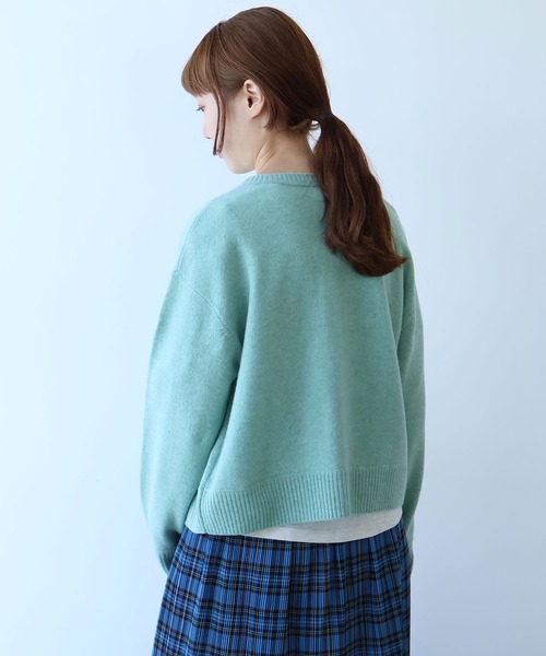 bulle de savon（ビュルデサボン） カーディガン ジーロンラム ダブル