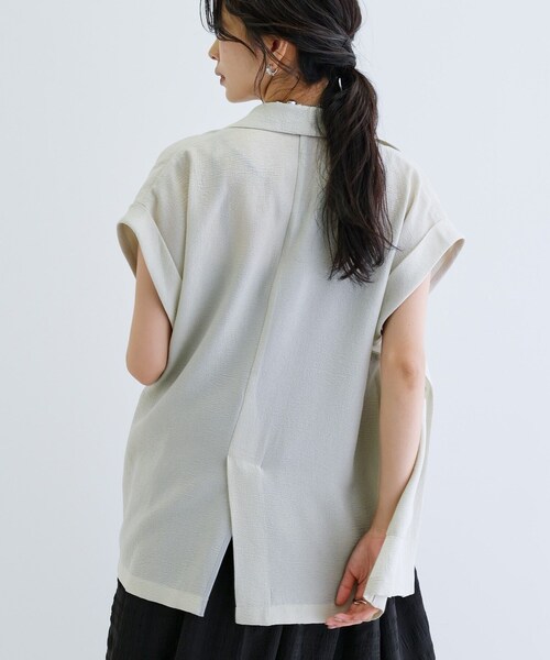 INDIVI GALLEST ジャケット テーラードジャケット ワッシャー