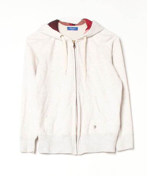「BLUE LABEL CRESTBRIDGE」 ジップアップパーカー 38 ベージュ レディース