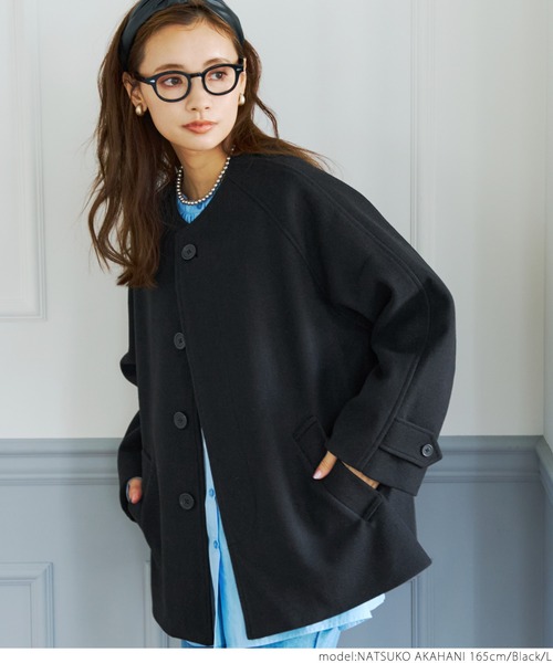 「coca（coca）」 ノーカラージャケット L アイボリー レディース_画像5