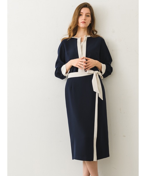 「TONAL」 長袖ブラウス 38 ネイビー レディース TONAL 「TONAL」 長袖ブラウス 38 ネイビー レディース