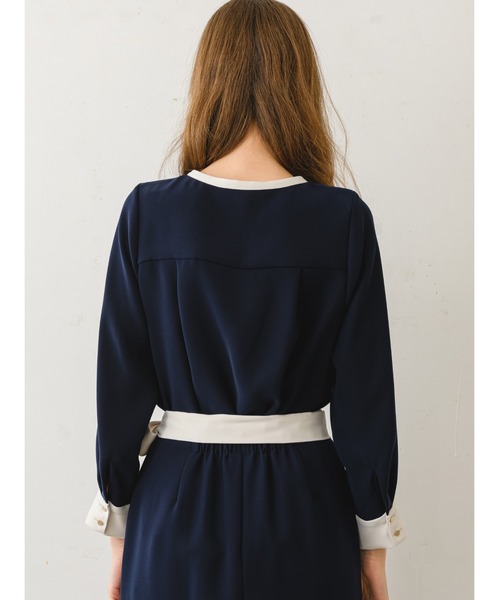 「TONAL」 長袖ブラウス 38 ネイビー レディース TONAL 「TONAL」 長袖ブラウス 38 ネイビー レディース