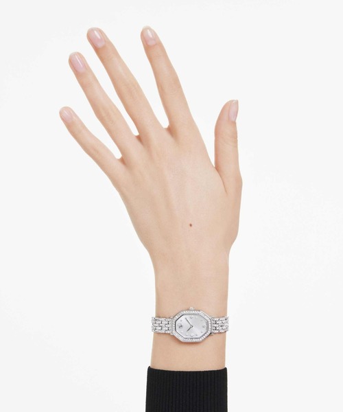 Swarovski ホワイトレザー 時計 公式】【スワロフスキー】Octea Chrono ウォッチ スイス製