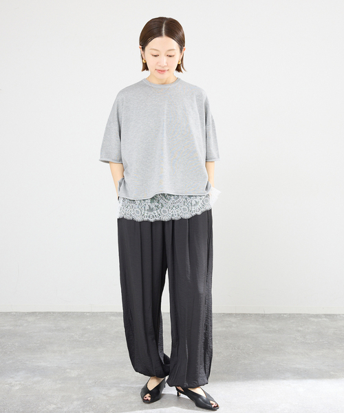 イエナ　SESIA 3*3リブ エリツキプルオーバー　リブTシャツ　カットソー IENA（イエナ）の「SESIA 3*3リブ エリツキプルオーバー◇（Tシャツ