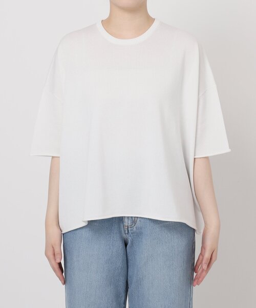 IENA ニット セーター 「追加」LEVITA コットンハーフスリーブ