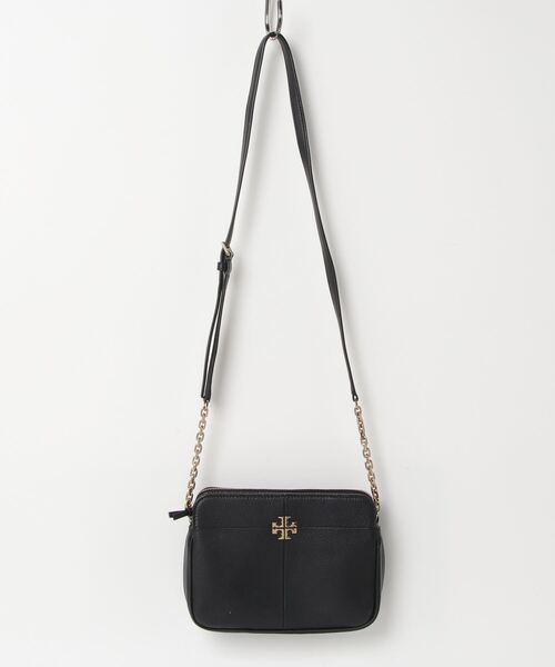 Tory Burch ブラックレザーショルダーバッグ TORY BURCH 「TORY BURCH」 ショルダーバッグ - ブラック