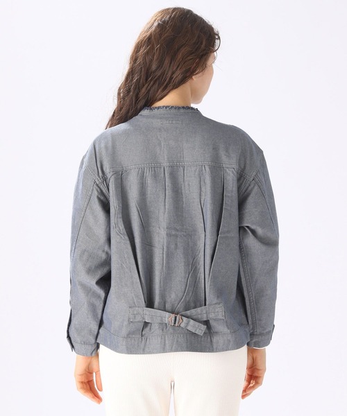 niko and…（ニコアンド） ノーカラージャケット FREE ベージュ