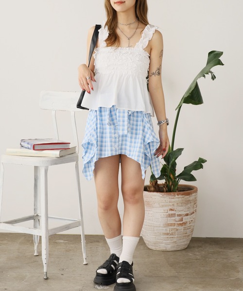 スカート ENEU check mini skirt チェックプリーツミニスカート | ファッション通販サイト NUGU