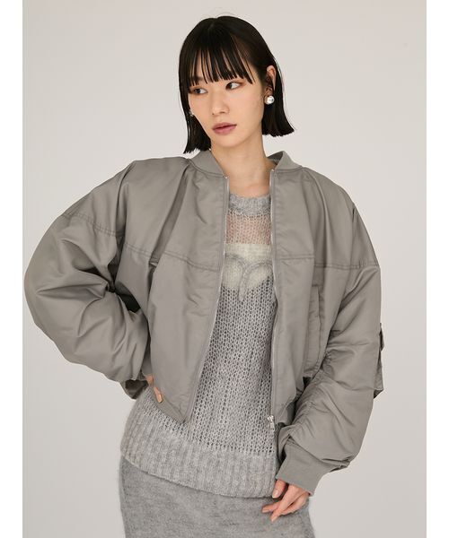 emmi atelier エミ　撥水2wayボンバーブルゾン emmi（エミ）の「【emmi atelier】撥水2wayボンバーブルゾン