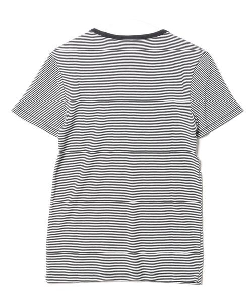「G-STAR RAW」 ボーダー柄半袖Tシャツ M ブラック メンズ