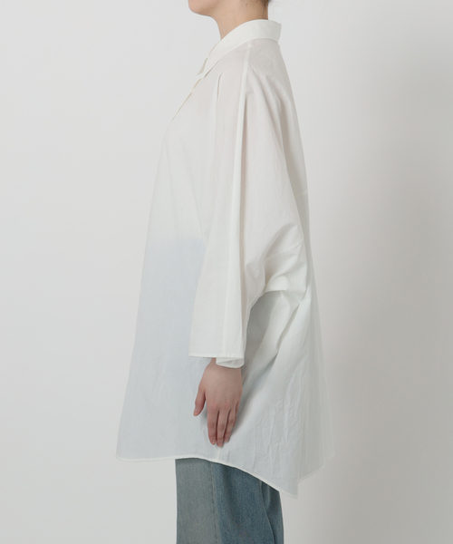新品　FRAMeWORK ハーフスリーブポンチョシャツ　ホワイト URBAN RESEARCH DOORS｜10.5オンス ヘビーウェイト ショート