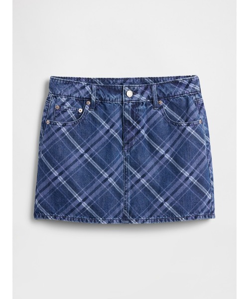 新品未使用　GAPレディースデニムスカート GAP デニムスカート デニム プレイド ミニスカート : ZOZOTOWN