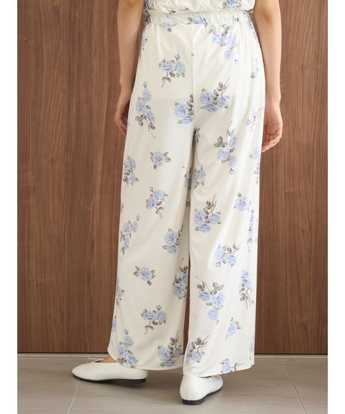 gelato pique（ジェラートピケ） パジャマ ルームウェア 中花柄ロング