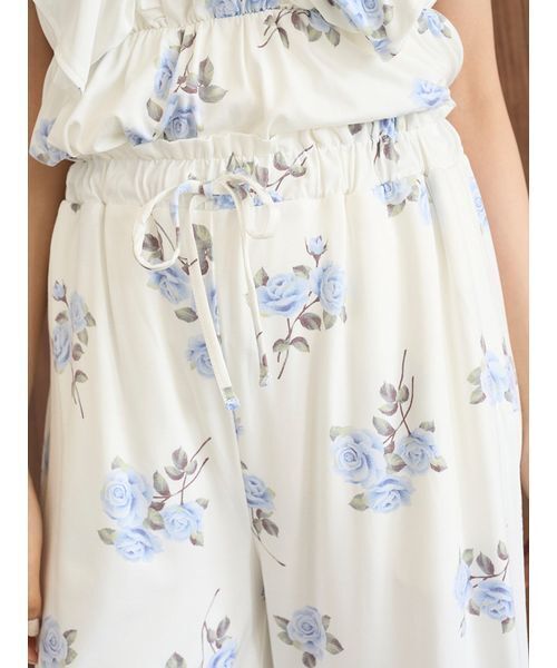 gelato pique（ジェラートピケ） パジャマ ルームウェア 中花柄ロング