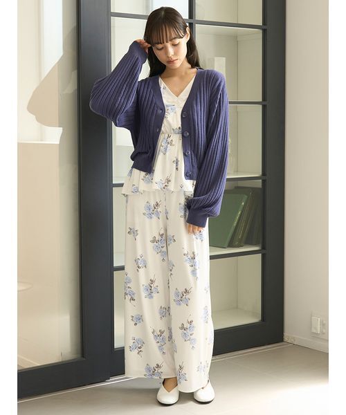 ハマ⭐️gelatopique 花柄ルームウェア ONE SIZE gelato pique（ジェラートピケ） パジャマ ルームウェア 中花柄ロング