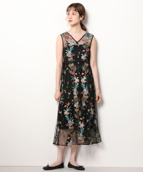 GRACE CONTINENTAL 「GRACE CONTINENTAL」 ノースリーブワンピース 36  