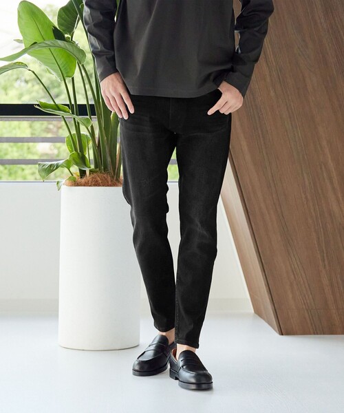 新品　UNITED ARROWS　ユナイテッドアロウズ　チノパン　スキニー UNITED ARROWS green label relaxing - 【BLACK】JUST fit チノ