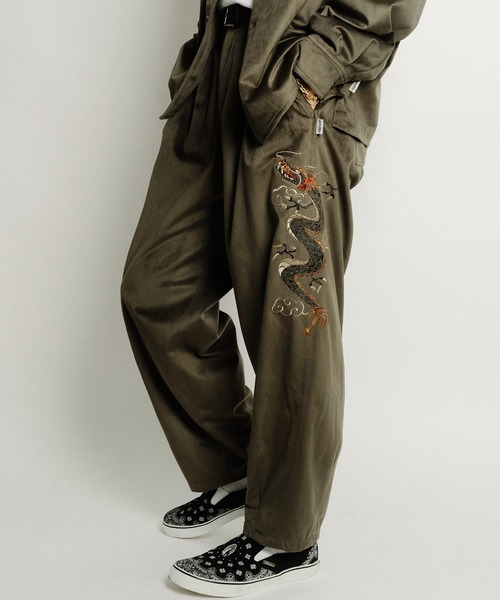 Subciety（サブサエティ） ワイドパンツ パンツ Souvenir velour pants