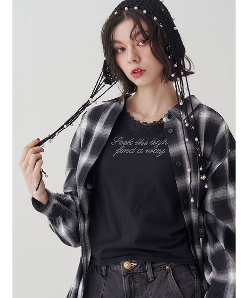 新品未使用♡jouetie TOPS jouetie（ジュエティ） tシャツ 「メロクロコラボ」My Melodyフリル