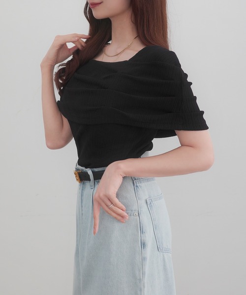 「CENEA」 ノースリーブトップス X-LARGE チャコール レディース_画像7