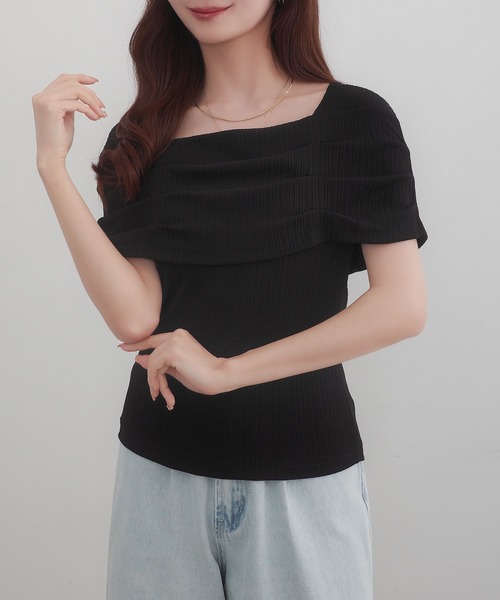 「CENEA」 ノースリーブトップス X-LARGE チャコール レディース_画像9