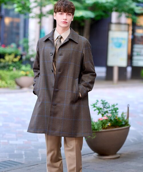 DRESSTERIOR（ドレステリア） ステンカラーコート 91 ブラウン メンズ