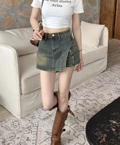 [Miniministore] Denim шорты S sax голубой женский 