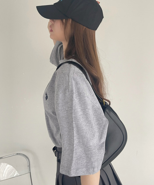 「U.S. POLO ASSN.」 半袖Tシャツ M オフホワイト レディース_画像8