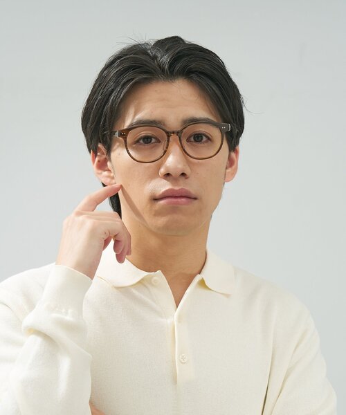 Zoff（ゾフ） 伊達メガネ メガネ 眼鏡 ボストン型 メガネ｜黒縁