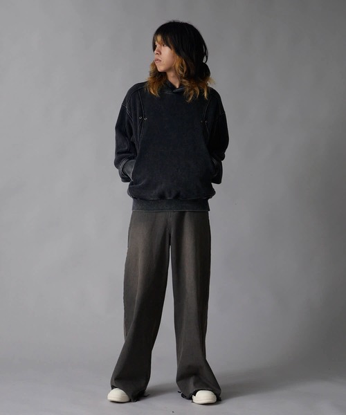 Theater code パーカー Brushed Fleece Wash-Finished Pullover Hoodie