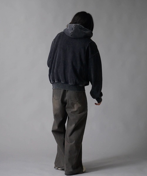Theater code パーカー Brushed Fleece Wash-Finished Pullover Hoodie
