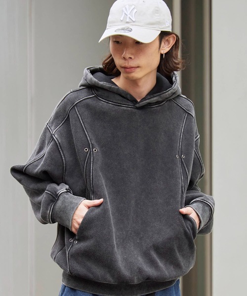 Theater code パーカー 裏起毛 Brushed Fleece Wash-Finished Pullover