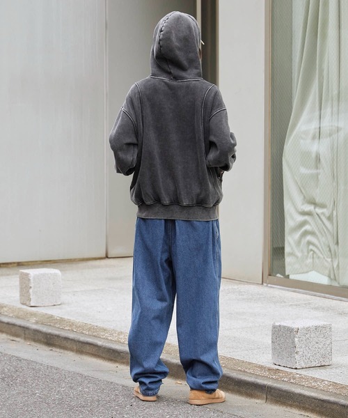 Theater code パーカー Brushed Fleece Wash-Finished Pullover Hoodie
