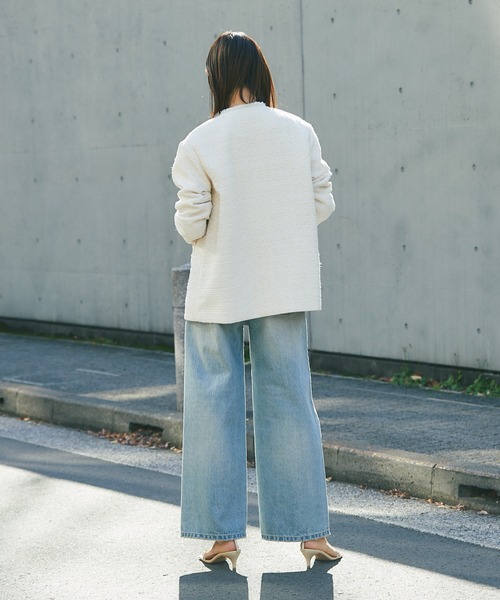 RIVE DROITE（リヴドロワ） ツイードジャケット FREE オフホワイト