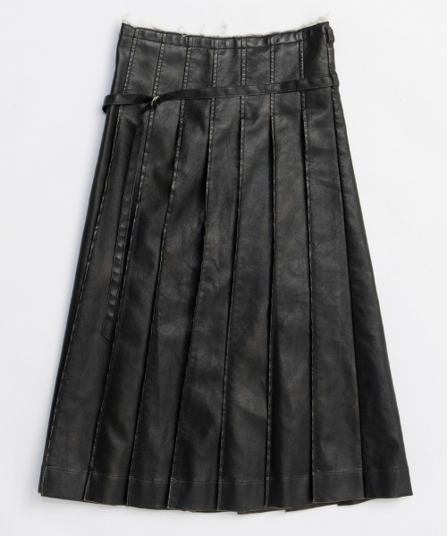 MAISON SPECIAL（メゾンスペシャル） スカート Vegan Leather Midi