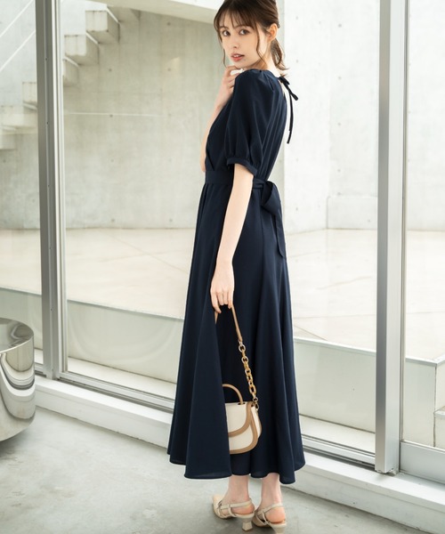 「MISCH MASCH」 半袖ワンピース S レッド レディース_画像6