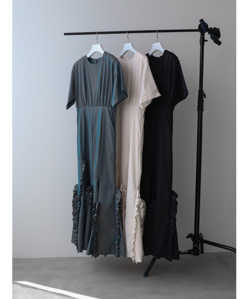 「Katrin TOKYO」 半袖ワンピース X-SMALL ブラック レディース_画像2