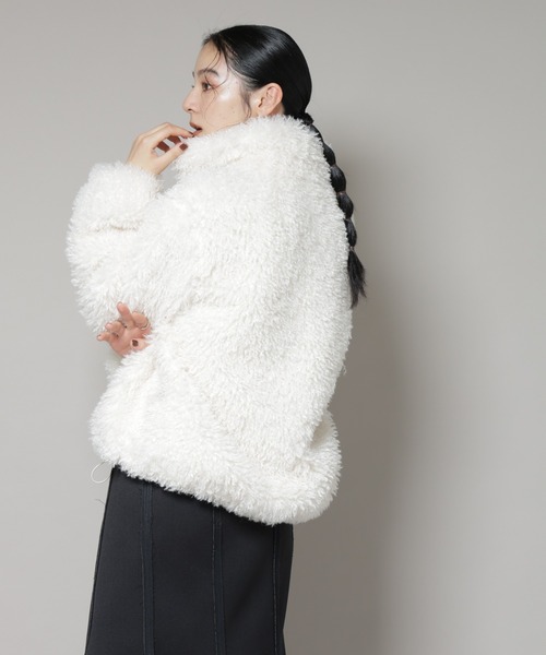 NANO universe（ナノ・ユニバース） ブルゾン アウター カーリーファー