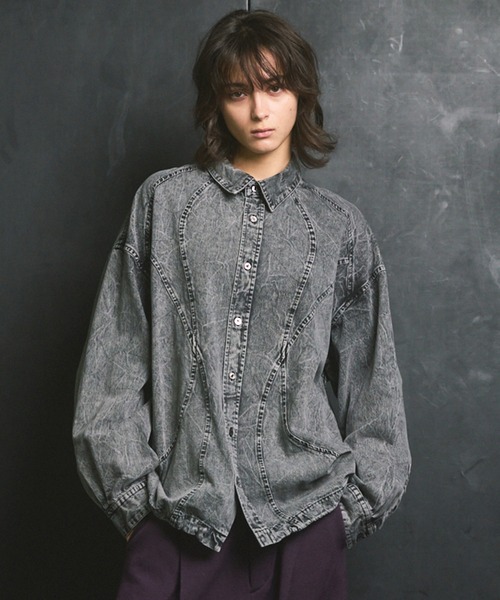 MAISON SPECIAL（メゾンスペシャル） シャツ 「UNISEX」Denim Curved