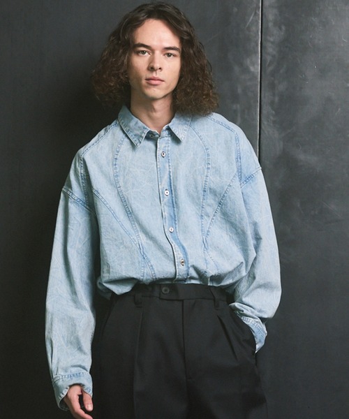 MAISON SPECIAL（メゾンスペシャル） シャツ 「UNISEX」Denim Curved