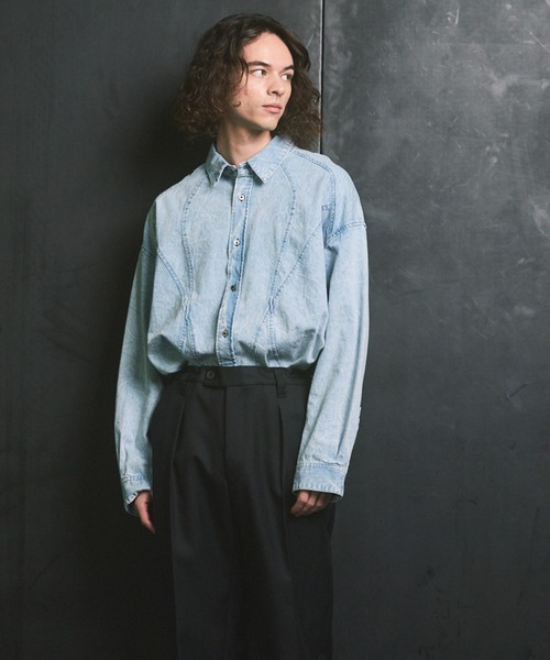 MAISON SPECIAL（メゾンスペシャル） シャツ 「UNISEX」Denim Curved