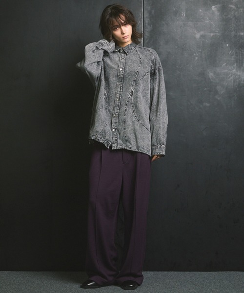 MAISON SPECIAL（メゾンスペシャル） シャツ 「UNISEX」Denim Curved